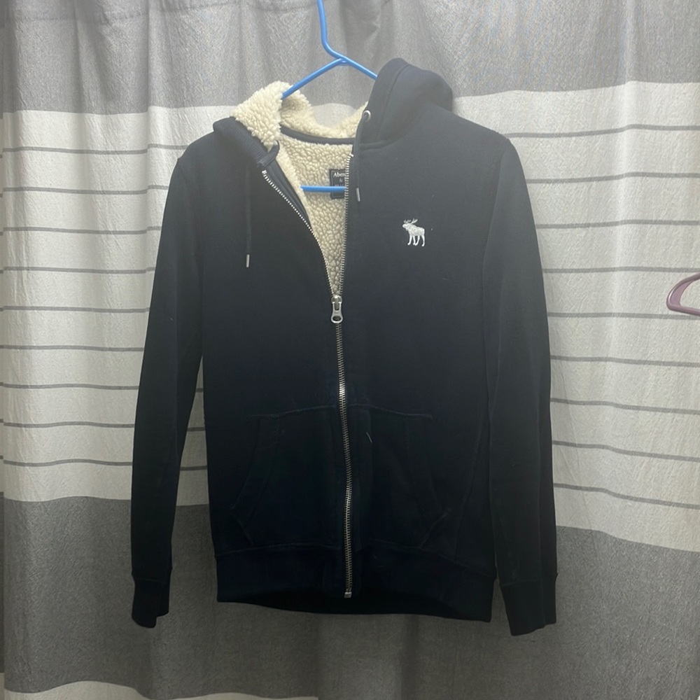 Zip up sweatshirt coat